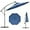 Blue, variant on PetFurnishn 10 FT Offset Hanging Umbrella with Solar LED Lights, Patio Cantilever Umbrella with Easy Tilt Adjustment, Crank, 360° Rotation, Outdoor Market Umbrella for Pool Garden Deck-Coffee