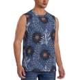 thumbnail image 2 of Yiaed Sunflowers Print Men's Singlet Vests Summer Running Muscle Tank Tops Gym Undershirt Round Neck Sleeveless for man, 2 of 5