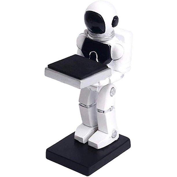 Soporte de exhibición de relojes, modelo de figura de resina de astronauta creativo, soporte para reloj, estante de almacenamiento de decoración, bandeja para sujetar joyas para la decoració