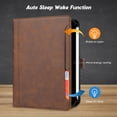 thumbnail image 5 of Flip Case for Apple iPad mini 7th Gen (A17 Pro)/ iPad Mini 6th Gen 8.3", with Pencil Holder Smart Cover Auto Sleep Wake Protective Documents Pocket Stand Snap Closure Case for iPad mini 7 6, Coffee, 5 of 7