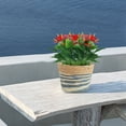 thumbnail image 3 of Harpi Flower Pots Outdoor Clearance, Flower Pots Cover Storage Basket Plant Woven Basket Planter Flower Pot Garden Gardening Pots, Planters & Accessories, 3 of 5