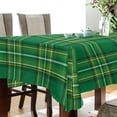 thumbnail image 3 of St Patrick's Green Tartan Tablecloth Rectangle Colorful Table Cloth Large Square Table Cover for Dining Kitchen Party 54"x72" Decor Gift, 3 of 7