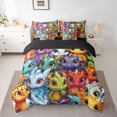 thumbnail image 2 of Homewish Cartoon Dragon 7-Piece Queen Bedding Set - Cute Magical Wildlife, 2 of 8