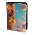 thumbnail image 2 of Pofeuu Colorful Cloud Shepherd Dog Print Travel Document Organizer Passport Holder Men Women for Family (6.5 in x 4.5 in),Wallet Holder Credit Card Clutch Bag Case, 2 of 5