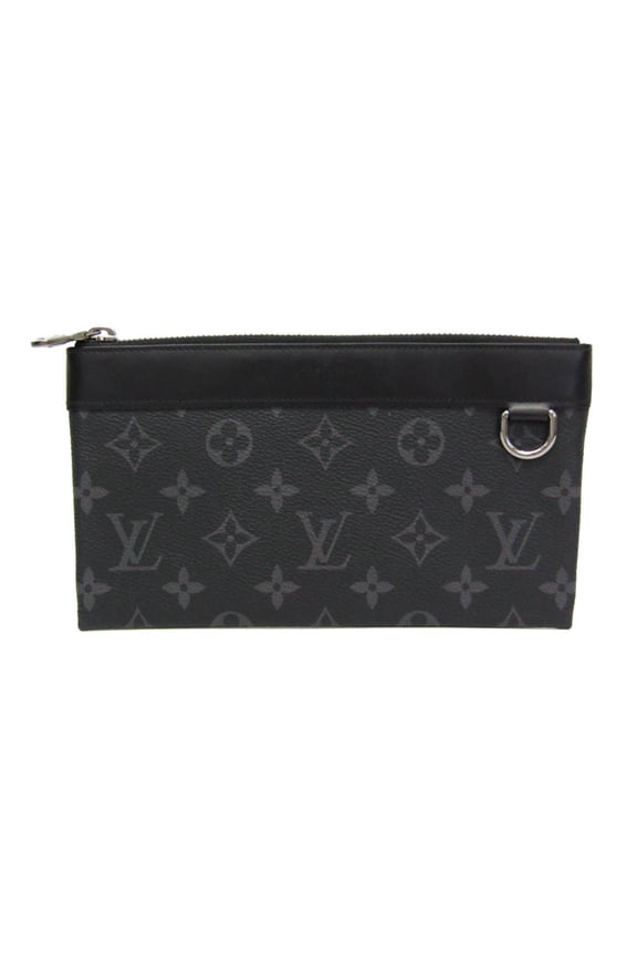 Pre-Owned Louis Vuitton Monogram Eclipse Pochette Discovery PM M44323 Men's Clutch Bag,Pouch...