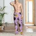 thumbnail image 2 of Hirioo Cute Halloween for Men's PJ Pajama Pants Sleep Pants Men's Home Trousers with Pockets,S-3XL-Medium, 2 of 6
