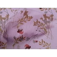 thumbnail image 4 of oneOone Cotton Cambric Light Purple Fabric Flower & Leaves Watercolor Sewing Craft Projects Fabric Prints By Yard 56 Inch Wide, 4 of 4