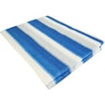 thumbnail image 2 of Blue and White Stripe Outdoor Shade Net Shade Panel Koi Pond Screen Mesh Tarp (Multi-Purpose Tarps) (10'x10'), 2 of 2