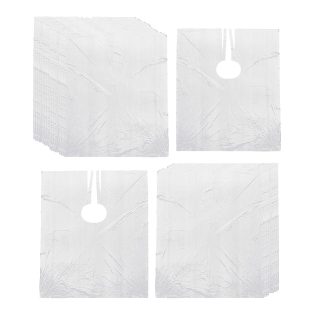 150x Salon Hair Cutting Capes Bata Estilista Barber Shop Delantales Transparente Sunnimix capa de corte de cabello desechable