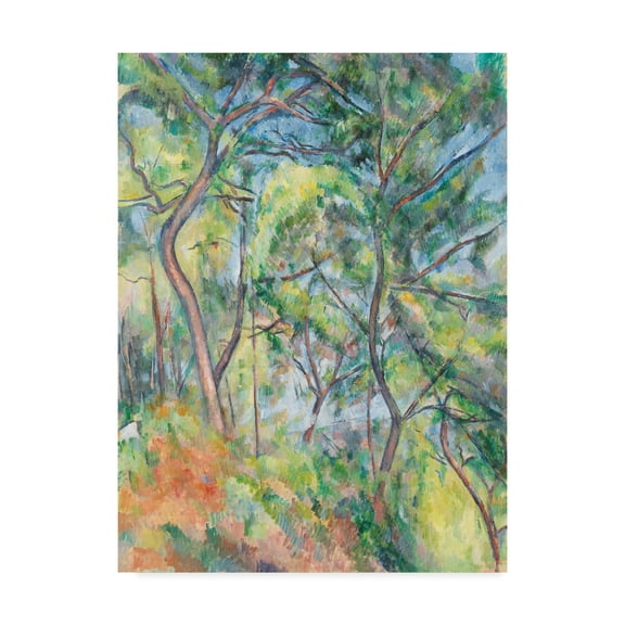 Trademark Fine Art 'Sousbois' Canvas Art by Paul Cezanne