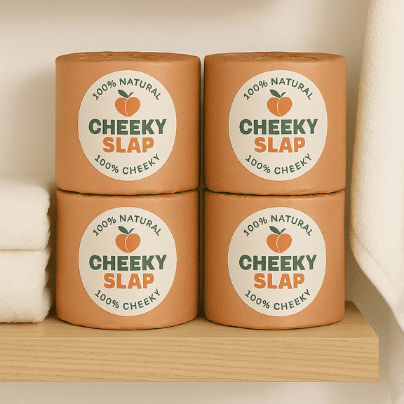 Cheeky Slaps Bamboo Toilet Paper Premium Soft Durable Luxury Rolls, 3-Ply