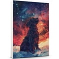 thumbnail image 3 of Pet Decor Starry Night Van Gogh Inspired Barbet Dog Pet Canvas Family Friend Peace Oil Painting Art Print Poster Wall Decor, 3 of 6