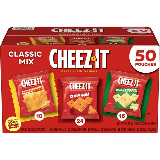 Cheez-It Classic Mix Variety Pack, 1.02 oz., 50 pk.