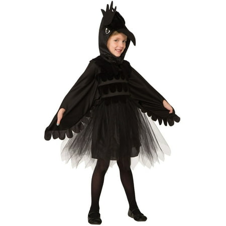 Girls Raven Costume