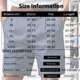 thumbnail image 3 of CIENVNSTG Men's Linen-Textured Quick-Dry Shorts Drawstring Waist Breathable Beach & Casual Shorts Black L, 3 of 7