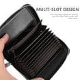 thumbnail image 3 of KONTONTY Black Wallet for Men, Business Card Holder and Outdoor Travel Card Storage Organizer, 3 of 8