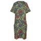 thumbnail image 4 of Vestido con estampado Floral moderno ropa de graduación verde hierba azul marino rojo bolsillo Suelto, 4 of 6