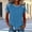 Light Blue, variant on jtjvou Womens Waffle Knit T Shirts Denim Spliced Short Sleeve Tops Crew Neck Casual Color Block Blouses Tees Pink XXXL