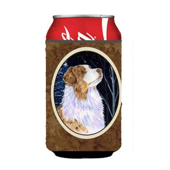 Starry Night Australian Shepherd Can Or bottle sleeve Hugger - 12 oz.