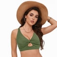 thumbnail image 4 of TOWED22 Women Underwire Bikini Tops - Push Up Swim Top Only Bra Padded Bathing Suit Top Swimsuit Tops AG,M, 4 of 9