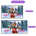 thumbnail image 5 of Hello Welcome Winter The Ski Airedale Terrier Snowy Day Desk Mat Full Keyboard Mouse Pad Dale Waterside Dog Lover Large Mousepad - 13013, 5 of 5