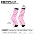 thumbnail image 2 of KLL Pink bows Print Cool Socks Men's Women's Crew Socks Funny Crazy Novelty Stockings, 2 of 6