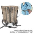 thumbnail image 4 of Sac à Dos pour Chien et Chat Approuvé par les Compagnies Aériennes pour Petits Chiens - Imperméable, Résistant aux Taches, Sac à Dos de Randonnée pour Chien avec Couverture en Filet, Ceinture - Brun Clair, 4 of 7