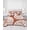 Burnt Orange, variant on Quilts Twin Size, Vintage Shell Pink Soft Comforter Bedding Set for Bed, Summer Ocean Coastal Lightweight Quilted Bedspread with Pillow Cover(2 Pieces) for All Season, 68x86 Inch