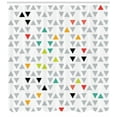 thumbnail image 3 of Geometric Shower Curtain, Modern Art Inspired Hipster Arrangement of Small Triangles Different Color Tones, Fabric Bathroom Set with Hooks, 69W X 84L Inches Extra Long, Multicolor, by Ambesonne, 3 of 3