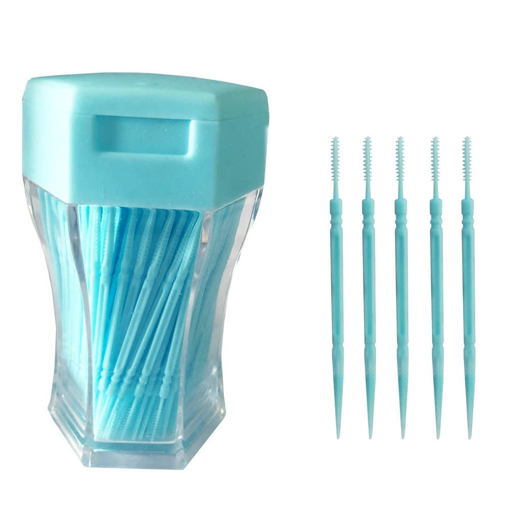 Amdohai 200 PCS Toothpick Brush Doubleended Toothpicks Cleaning Tool