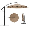 thumbnail image 1 of Parasol Déporté de Patio 10 Pi – Rotation à 360°, Inclinaison et Manivelle Faciles, Polyester Résistant aux UV et Imperméable, Cadre en Acier Enduit de Poudre à 8 Baleines, Ombrage de Marché Extérieur pour Cour Arrière, Pelouse, Jardin, au Bord de la Piscine – Beige, 1 of 6