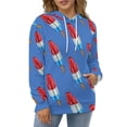 thumbnail image 3 of Fun Rocket Pop Popsicle Pattern Oversized Hoodies for Women Pullover Womens Clothes with Pocket Mens Ultimate Pullover Hoodie Sweatshirt S-6XL, 3 of 8