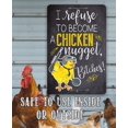 thumbnail image 2 of Chicken Coop Sign - Chicken Nugget - Durable Metal Sign - Use Indoor/Outdoor - Funny Poultry Decor and Gift Under $25 (12" x 18"), 2 of 3