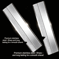 thumbnail image 3 of EXLEAF 2026 New 5Pcs Straight Razor Blades Stainless Steel Material Single Blade Razor Ripple Design Single Edge Razor Blades for Shaving, Grooming, Barbers Style, 3 of 7
