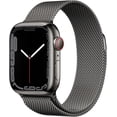thumbnail image 1 of Apple Watch Series 7 (GPS, 41 Mm) - Caja de Acero Inoxidable Grafito - Correa de Malla Milanesa (Reacondicionada), 1 of 3
