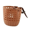 thumbnail image 3 of Cesta duradera para manillar de bicicleta para niños Zulema marrón con correas ajustables de PU, 3 of 8