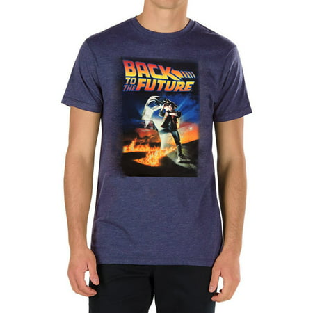 Back To The Future Marty McFly DeLorean Time Travel Men's T-Shirt - Black