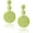 E-MINT GREEN, variant on Boho Ball Earrings for Women, Statement Raffia Round Drop Earrings - Summer Beach Vacation Jewelry