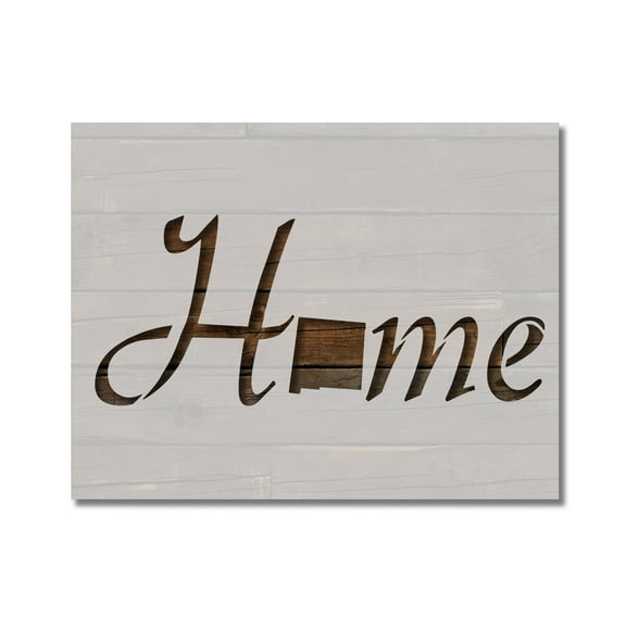 New Mexico State Stencil Home Love Template Reusable 8.5 x 11 for Painting on Walls, Wood, Etc. By Stencilville