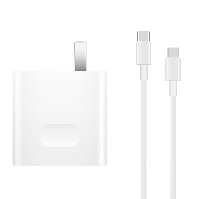 Original Huawei USB-C / Type-C Super Fast Charge Multi-Protocol Charger (Max 65W) with 1m 5A USB-C / Type-C to USB-C / Type-C Data Cable, US Plug, with Type-C to Type-C Cable