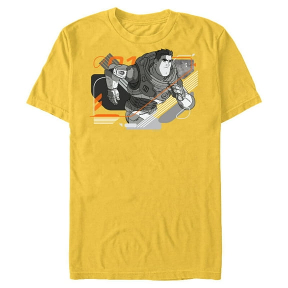 Disney and Pixar’s Lightyear Space Ranger Charge - Short Sleeve Blended T-Shirt for Adults - Customized-Yellow
