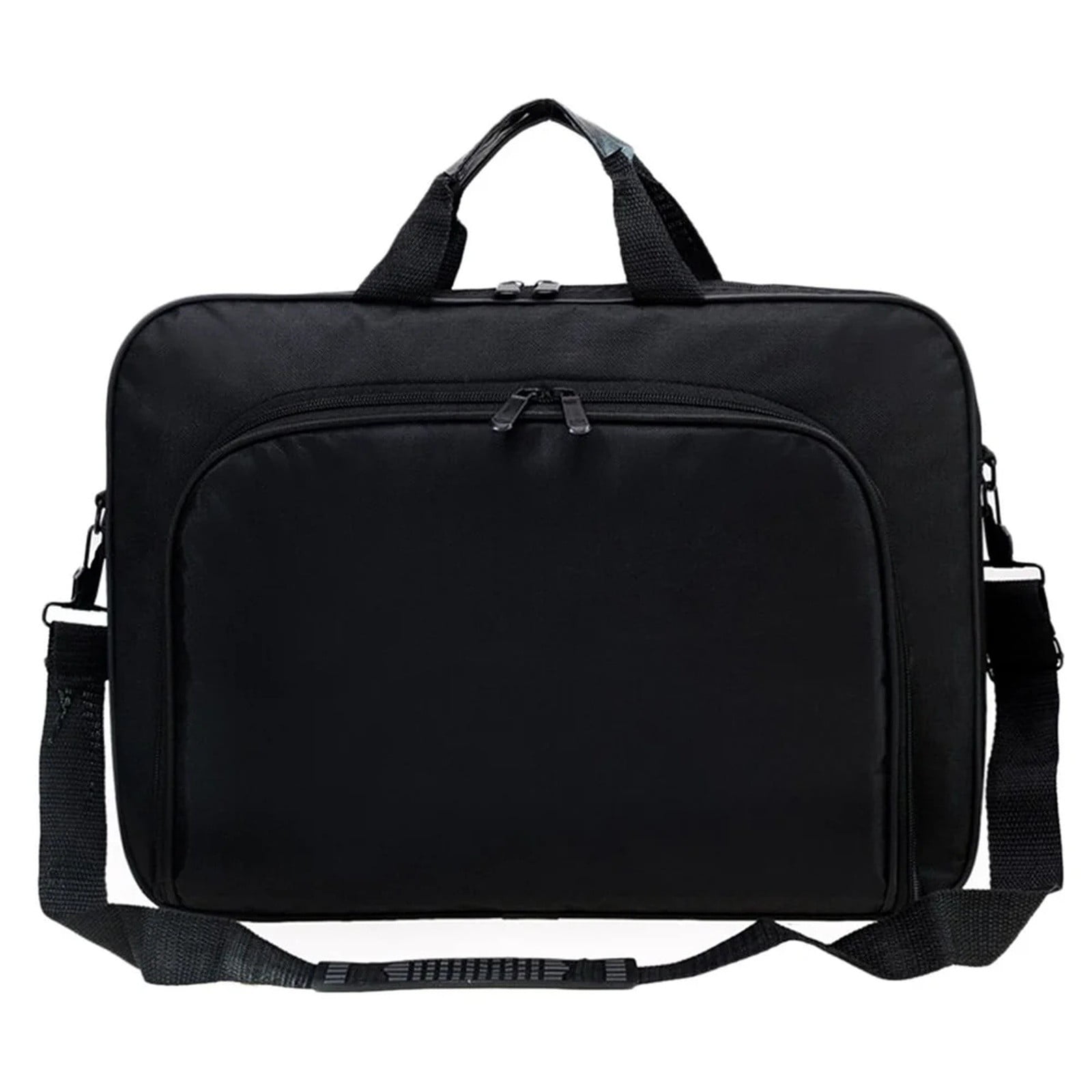 CoreLiving 15.6 Inch Laptop Bag for Men Women, Water Resistant Business Briefcase Messenger Bag, Premium Office Work Computer Carrying Case with Adjustable Shoulder Strap, Fits Notebook, Black