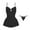 Black, variant on Women Lace Nightgown Sleepwear Chemise V-Neck Cute Loungewear Nightshirt Mini Dress Ladies Pajamas Dress Purple One Size