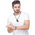 thumbnail image 4 of Stainless Steel Cross Pendant Necklaces for Men Women Bible Verse, 4 of 5