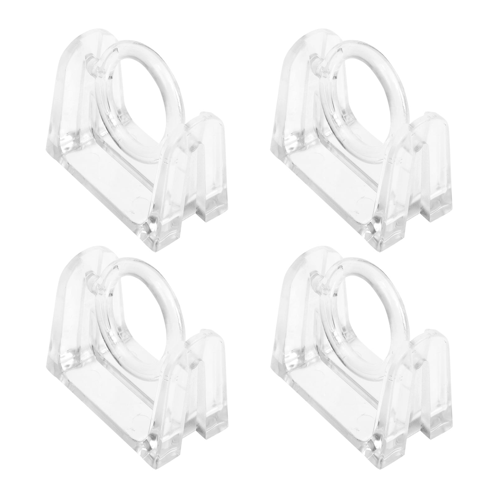 HOMEMAXS 4pcs Home Curtain Rod Brackets Rod Support Racks Shower Curtain Rod Holders