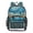 Azure Ethnic Print, variant on Large Clear PVC Backpack Heavy Duty See Through Backpack for Adults Work Travel, Orange Cat Printed 12L