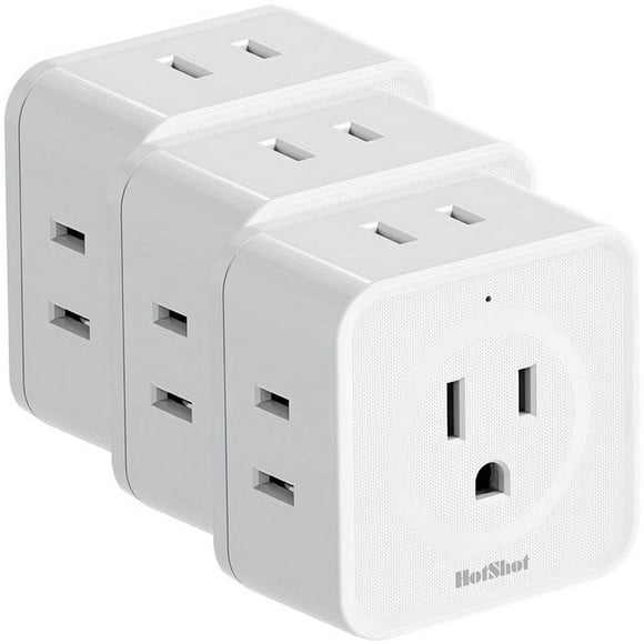 Extensión Multicontacto CubicCharge 3Pzas 5 Salidas AC 110-240V 50-60Hz15A Max Blanco.