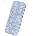 thumbnail image 2 of opvise 12Grids/Box Flat Back Nail Art Rhinestone 3D Effect Faux Pearl Style Round Glitters DIY Nail Rhinestones Decoration for Manicure, 2 of 8