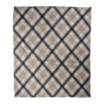 thumbnail image 1 of NUDECOR Flannel Throw Blanket Autumn Plaid Pattern Printing in Colors of Blue and Brown Checked Pattern Checkered 50x60 Inch Lightweight Cozy Plush Fluffy Warm Fuzzy Soft, 1 of 4