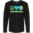 thumbnail image 3 of Inktastic Celebrate Earth Day Peace Love Earth Long Sleeve T-Shirt, 3 of 5